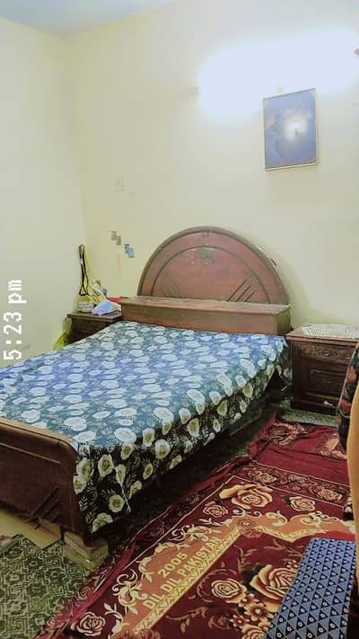 Double Size Wooden Bed for Sale – Couples Bed in Good Condition