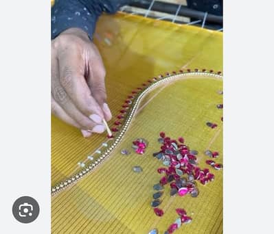 Ladies Dress Stone & Moti Work Service (Home Based)