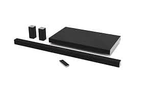 VIZIO SOUNDBAR WITH SUBWOOFER AND SURROUND SPEAKERS
