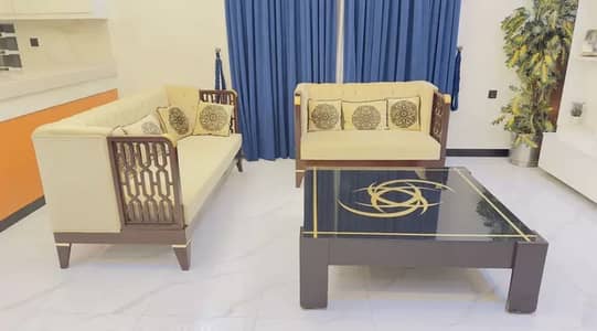 Wooden Sofa Set 7 Seater