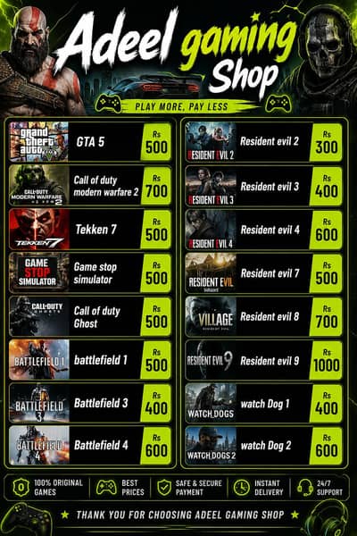 ALL PC GAMES SALE