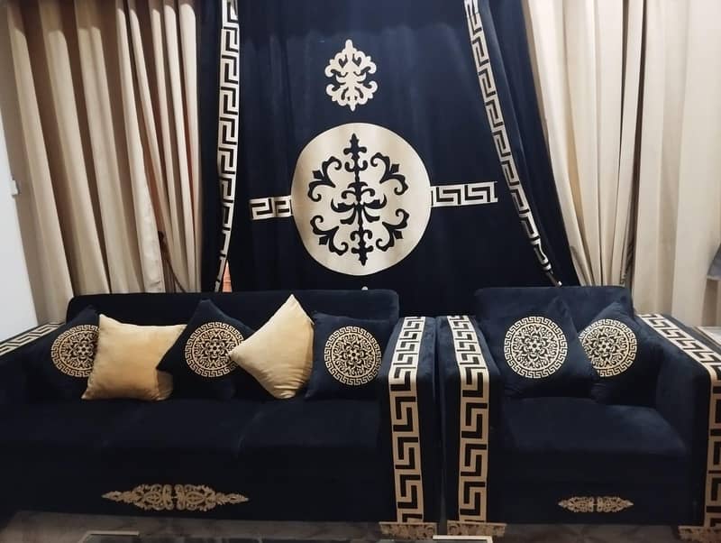 sofa set (versace design) 0