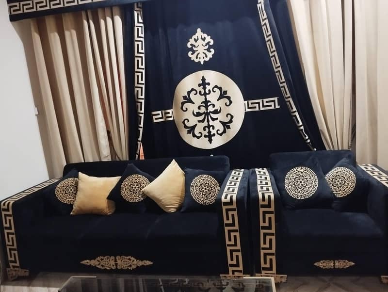 sofa set (versace design) 4
