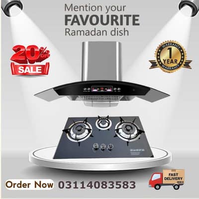 IMPOTAD ELECTRIC KITCHEN AIR HOOD CHIMNEY BLOR (GAS STOVE) 03114083583