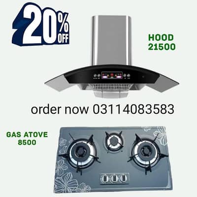 IMPOTAD ELECTRIC KITCHEN AIR HOOD CHIMNEY BLOR (GAS STOVE) 03044767637