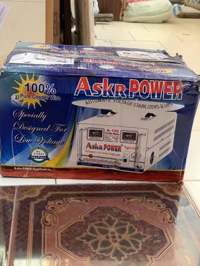 Askr power Stablizer in new condition of 11000 watts