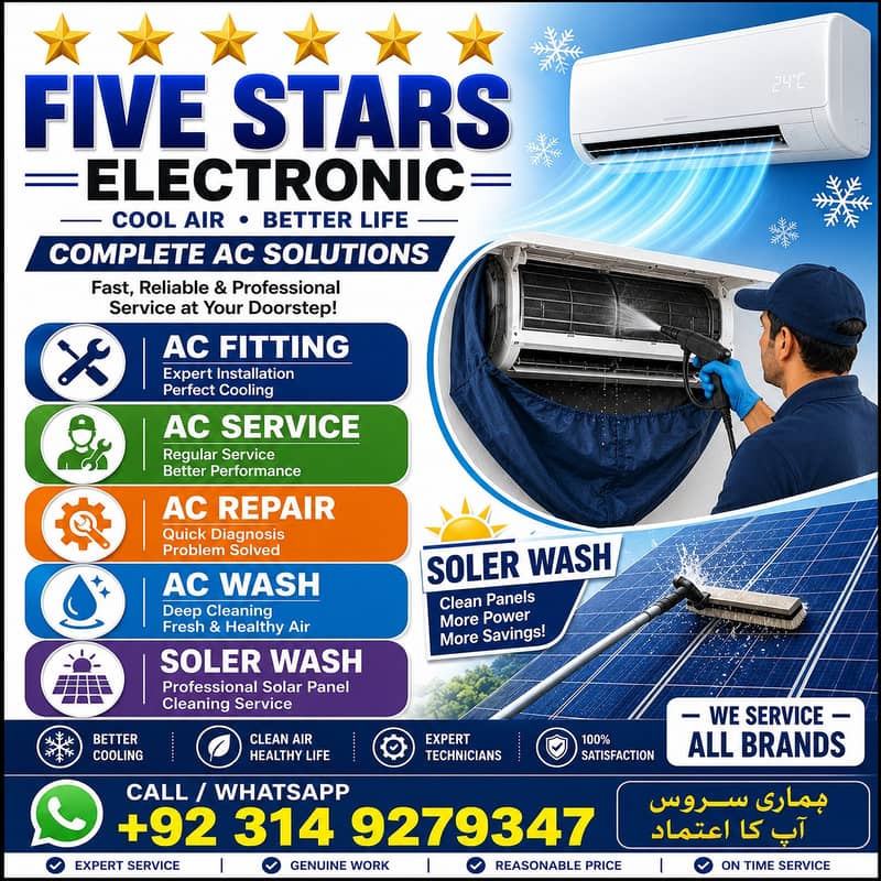AC Service & Repair in Peshawar | AC Fitting | AC Wash 0