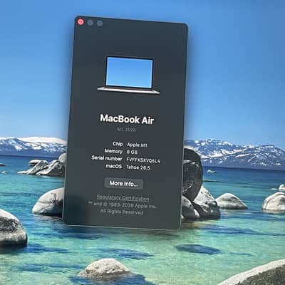 MacBook Air M1 chip 2020 with original 61watts charger
