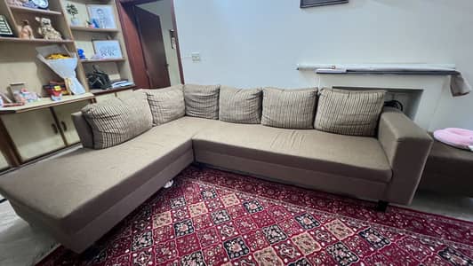 7 seater L shaped sofa urgent sale