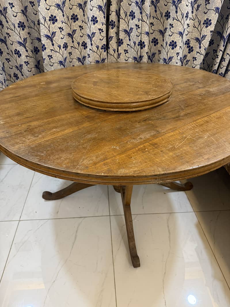 Walnut dining table only 1