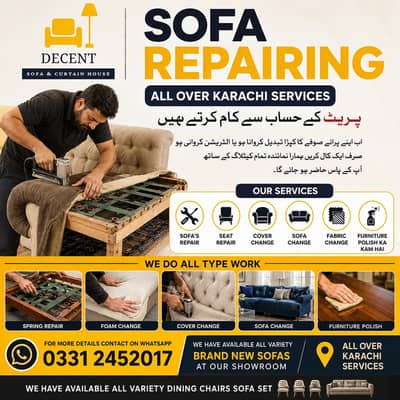 Sofa Maker | Fabric Change | Sofa Repair | Furniture polish | Sofa