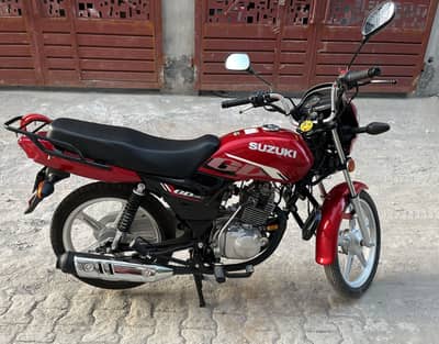 Suzuki gd 110s 2026 model red color register and bought in dec 2025
