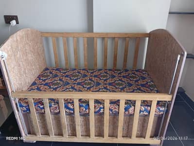 Used Baby Cot with mattress