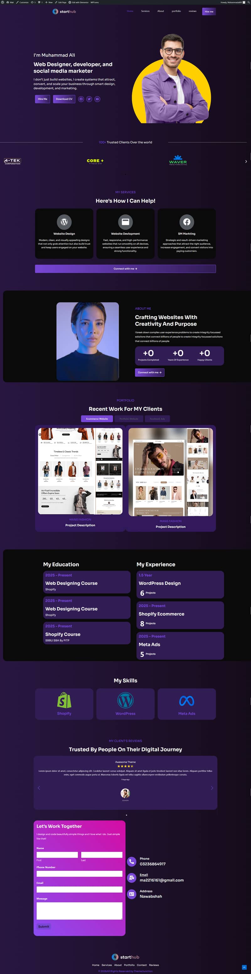 WordPress | Elementor | Shopify Expert 3
