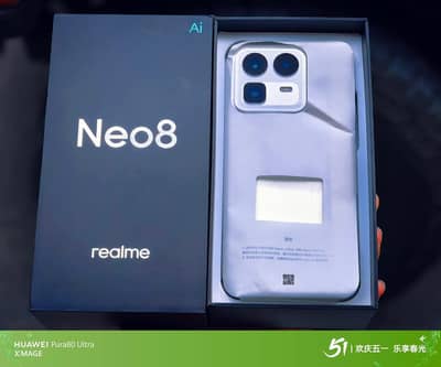 Realme neo8 12gb 256gb white beauty color
