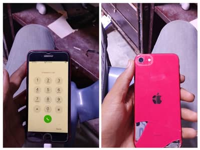 Iphone SE 2020 Black glass cracked Non PTA 64gb