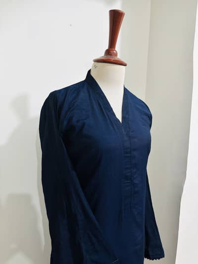 2pc navy blue solid