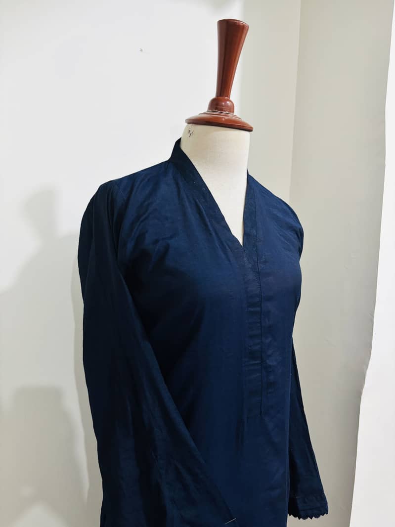 2pc navy blue solid 0