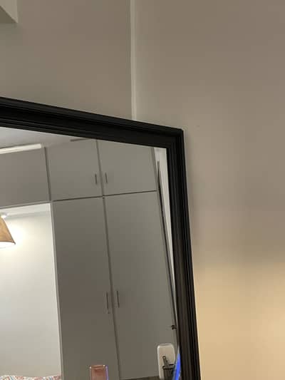 Black frame mirror