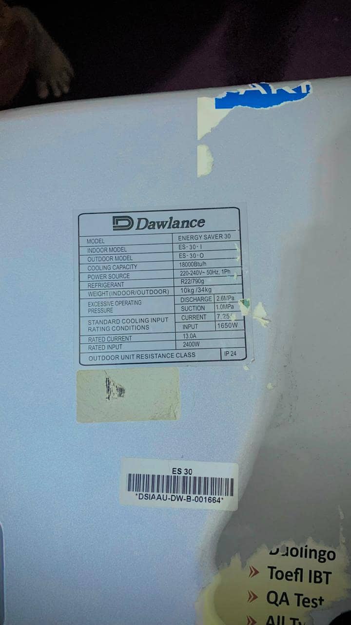 dawlance split ac 7