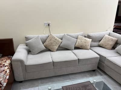 7 seater L shape sofa