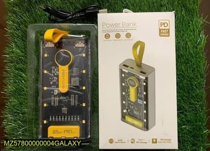 Zoom zoom 20000 mah battery fast charege black