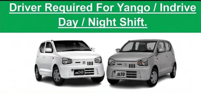 Driver required for Indrive Yango