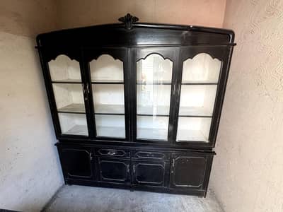 WOODEN SHOWCASE (crockery) for sale