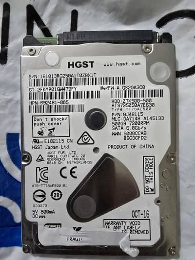 Hitachi Laptop Hard disk 500gb