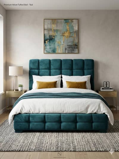 bed/ double bed / wooden bed /king size bed/ poshish bed