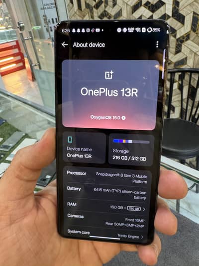 Oneplus 13R PTA 16/512