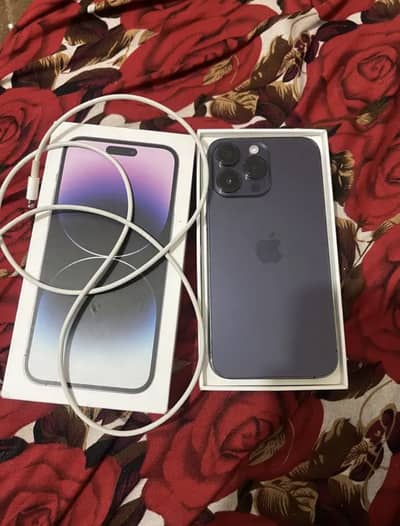 Iphone 14 pro max pta approved 128gb with box