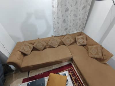L Shape 7 Seater Sofa cum bed set for urgent sale