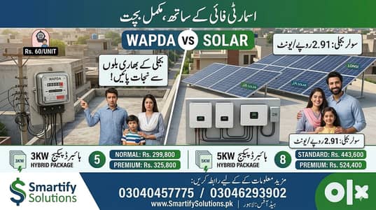 Complete 3KW & 5KW Hybrid Solar System Packages – Smartify Solutions