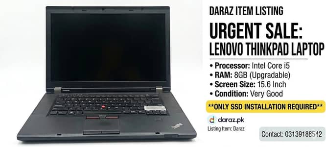 Lenovo ThinkPad Core i5 - Urgent Sale.