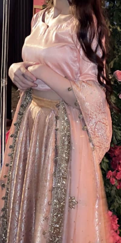 Peach lengha