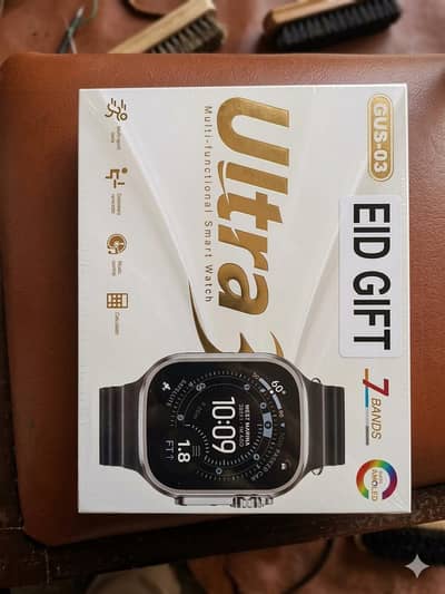 UNTOUCHED NEW ULTRA SMART WATCH  FOR SALE WITH 7 BELTS