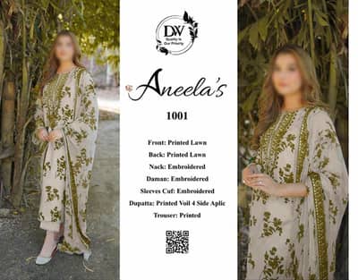 Unstitched 3PC Lawn