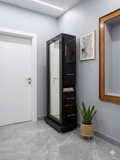 Wooden Mirror plus containers