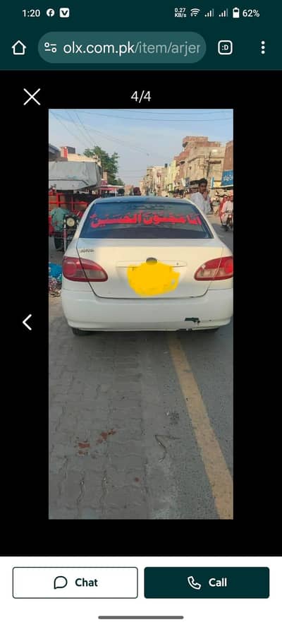 my Toyota Corolla xli arjent for sell