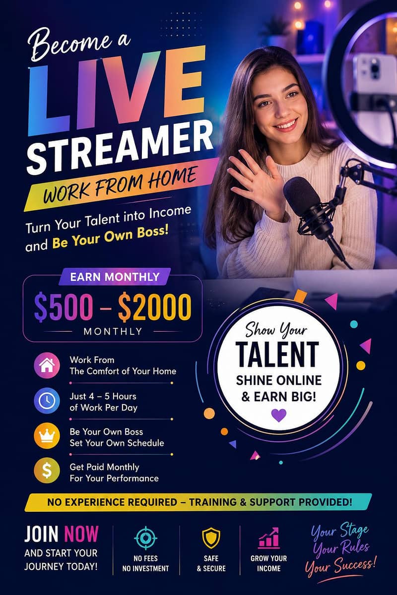 Become A Live Stream Host 0