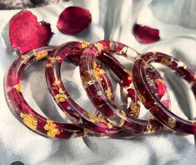 Resin art bangles