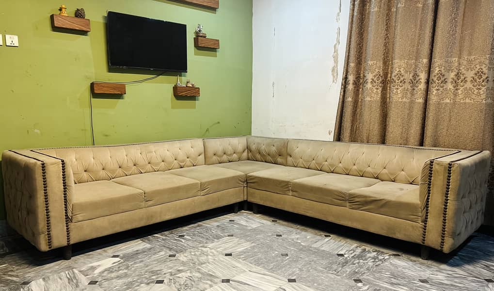 L shape 7 seater sofa 1