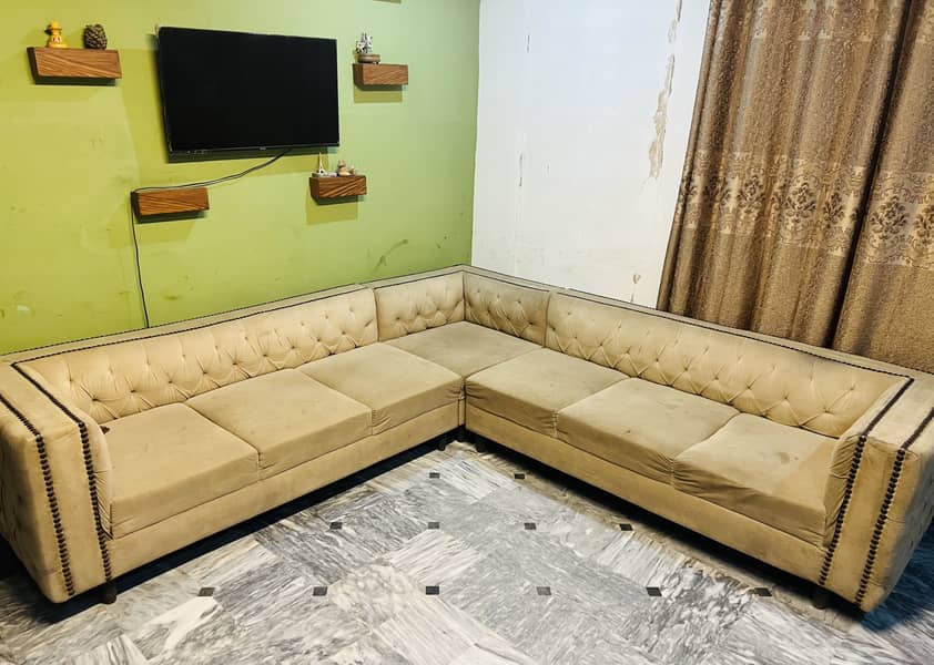L shape 7 seater sofa 3
