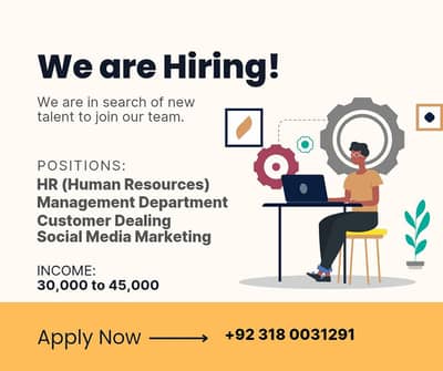 urgently hiring!!