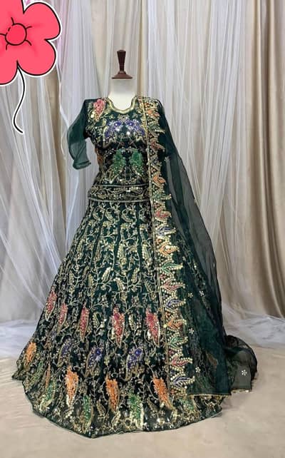 Sea green colour lehnga | Brand new Condition