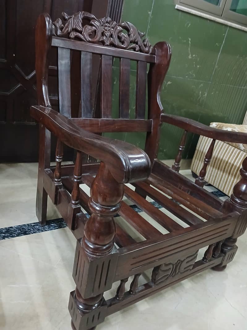 solid wooden sofa set 2