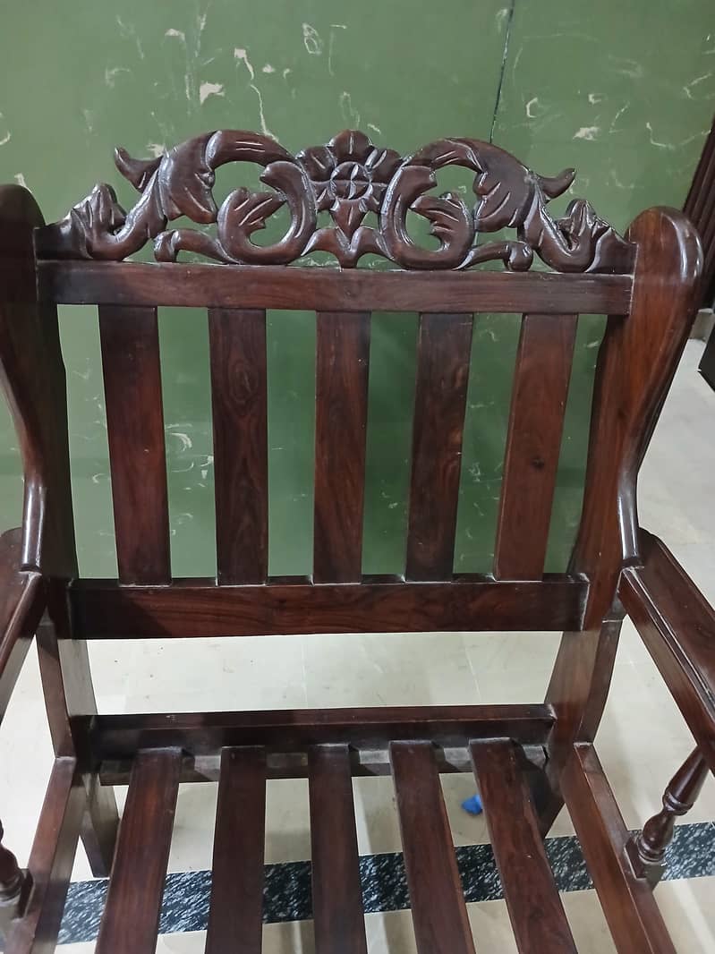 solid wooden sofa set 3