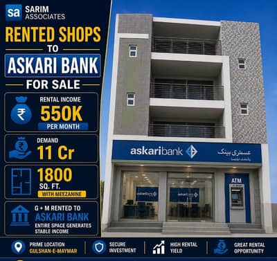 SHOP FOR SALE ASKARI BANK GULSHAN-E-MAYMAR.