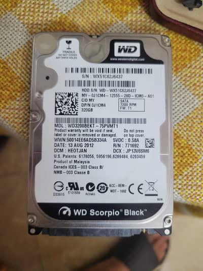 Western Digital Scorpio 320gb Sata